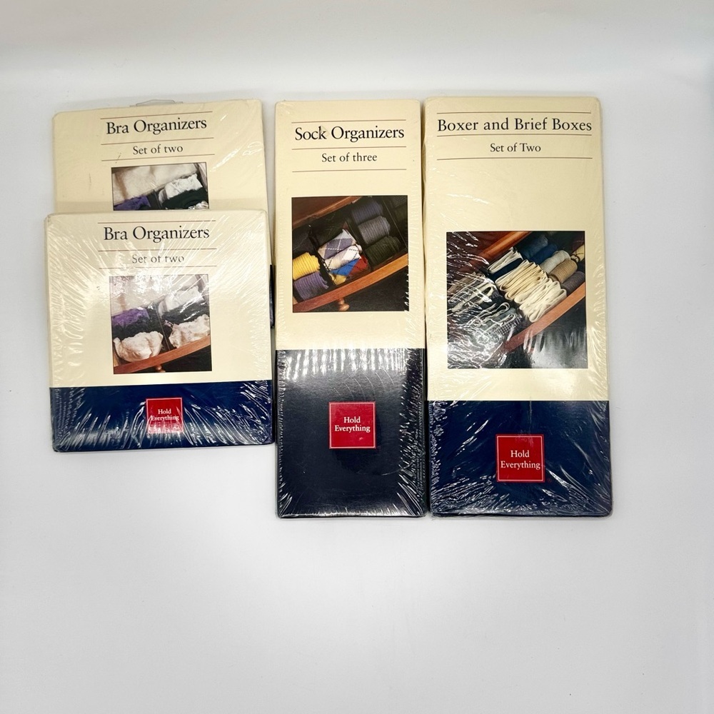 NWT HOLD EVERYTHING Assorted Boxer/Briefs, Sock and Bra Organizers.